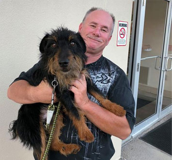 Canine Nordi and owner, Scott Lindner